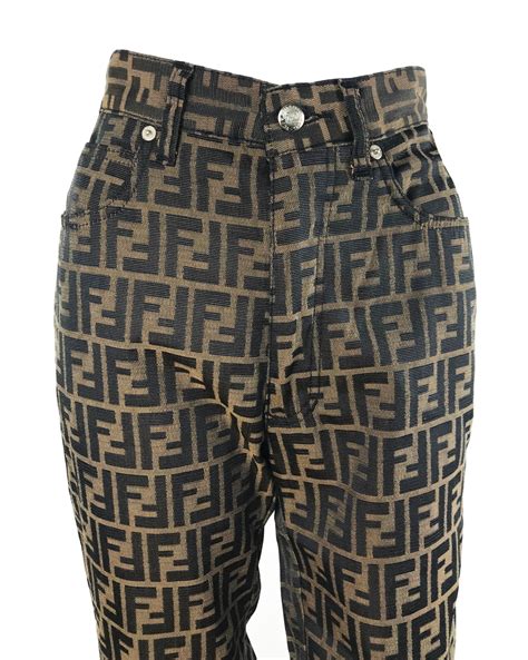 fendi zucca print jeans|Fendi jeans sale.